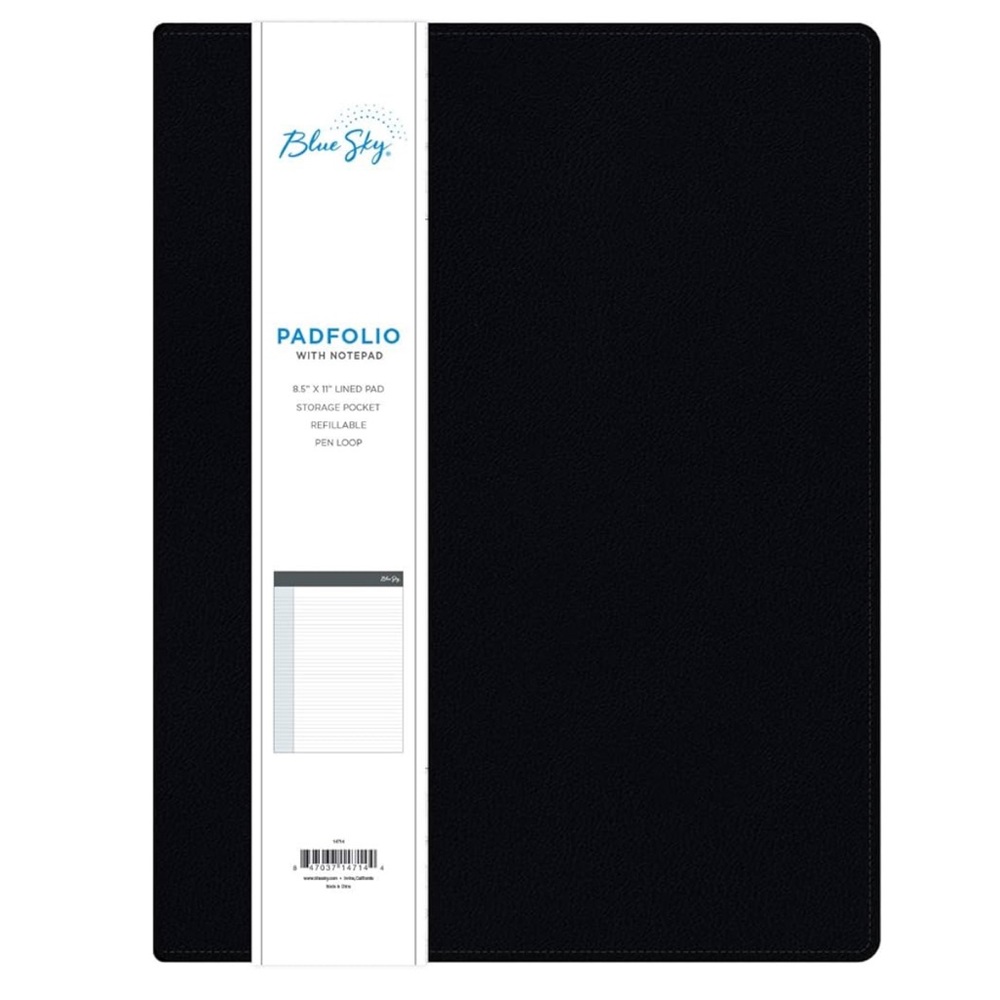 Blue Sky Professional Padfolio with Green Pen